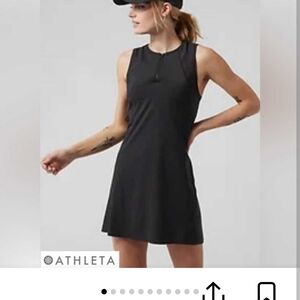 Athleta Ace Tennis Dress Sz XS Black-Nwot